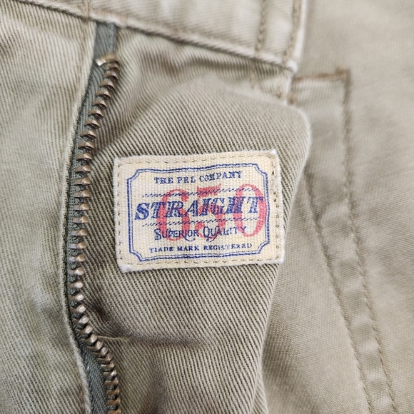 VTG Polo Ralph Lauren Drygoods 650 Straight Pants Khaki Olive Green Chino 40x30 - Picture 6 of 13